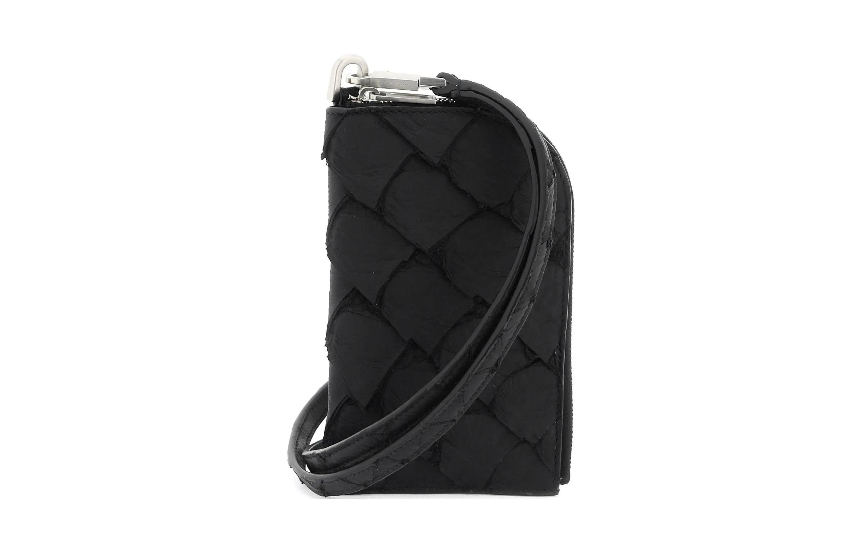 RICK OWENS/RO Megalopsis Leather Wallet Men's Black
