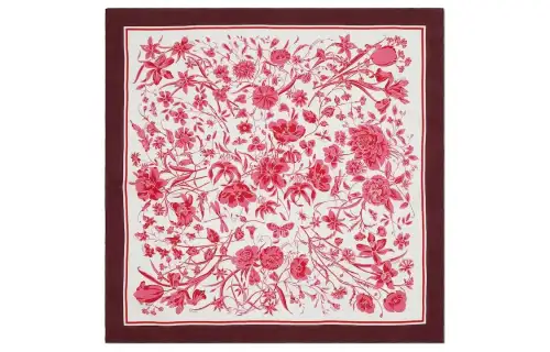 GUCCI Floral print Silk Scarf