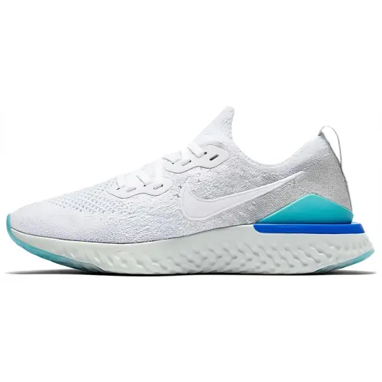 Nike Epic React Flyknit 2 White Light Aqua Women's