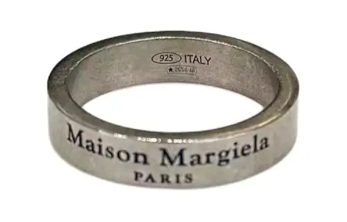 Maison Margiela Silver Rings Unisex Silver