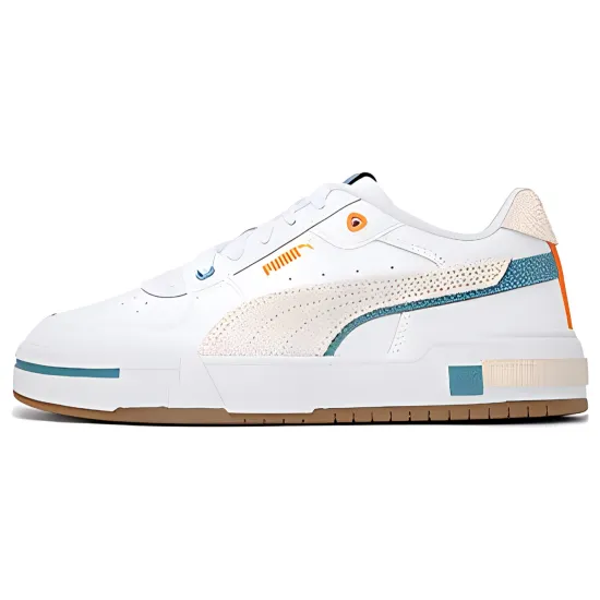 PUMA Skateboarding Shoes Unisex Low-top White/brown/green
