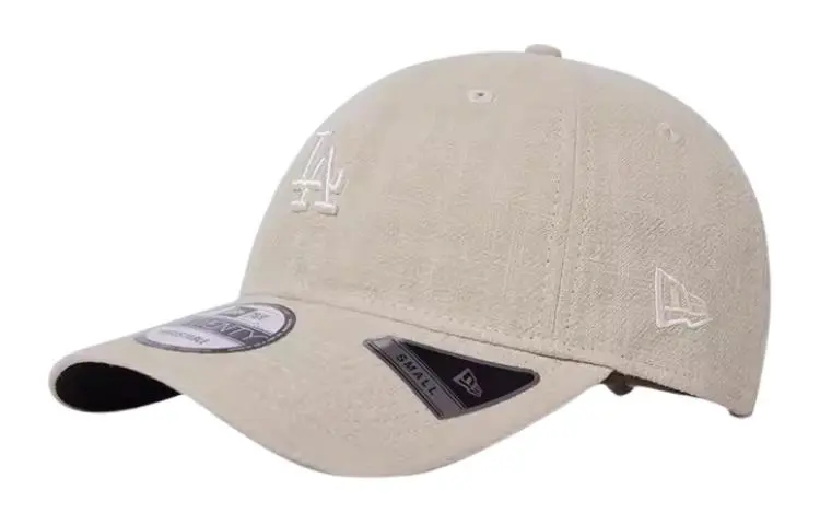 New Era Linen Baseball Caps Unisex Beige