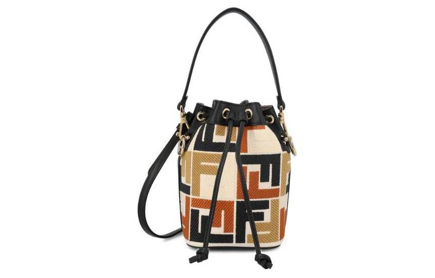 Женская сумка Fendi Mon Tresor (черно-мультиколор)
