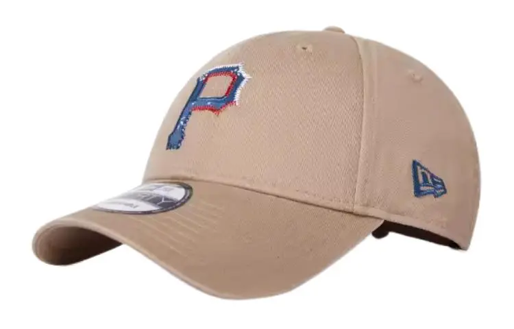 New Era Cotton Baseball Caps Unisex Khaki