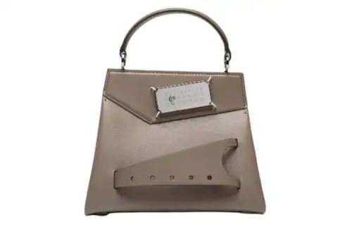Maison Margiela Grain Calfskin With Smooth Calfskin Shoulder Bag, Crossbody Bag, Handbag Small Women's Khaki