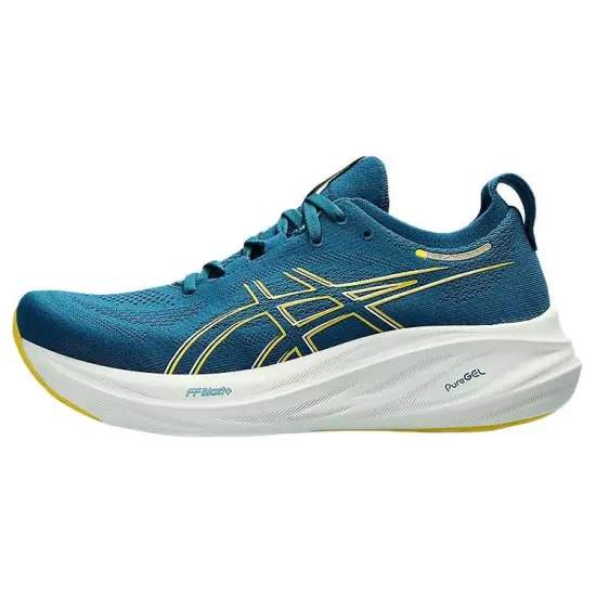 Asics Gel Nimbus 26 'Evening Teal Light Mustard'