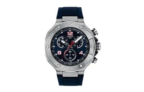 TISSOT Race Collection Quartz Movement 100m Waterproof Men's Watches Watch 45mm Blue Dial Stainless Steel Case