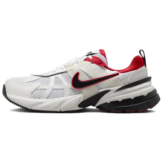 Nike V2K Run Metallic White University Red