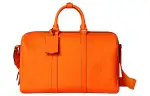 GUCCI Rubber Effect Leather Travel Bag Men's