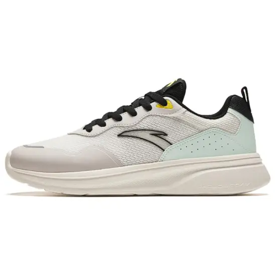 ANTA Chunky Sneakers Men Low-Top Ivory White/Light Gray/Cool Green