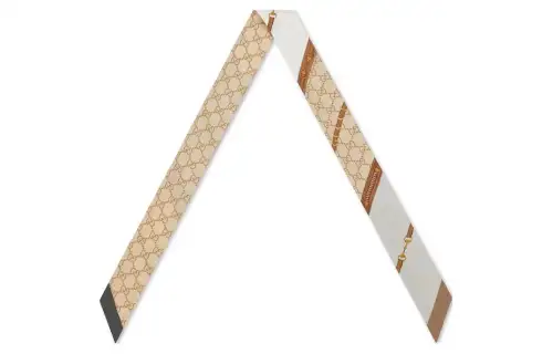 Gucci Printed silk ribbon
