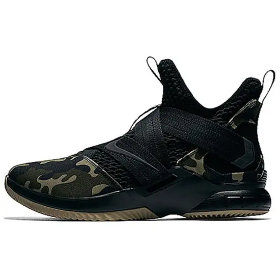 Nike Zoom Soldier 12 Basketball Shoes Men Mid-top Camouflage/black