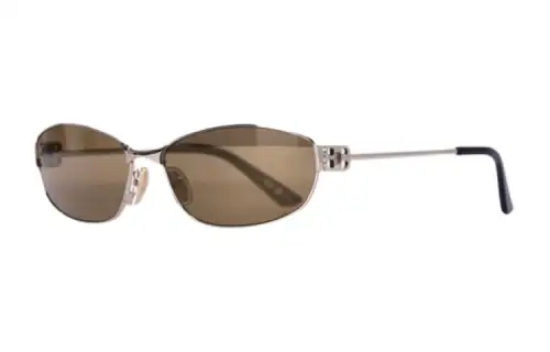 Balenciaga Oval Sunglasses Men's Silver