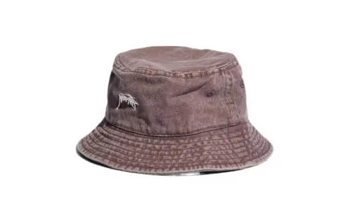 Stussy Cotton Bucket Hats Unisex Brown