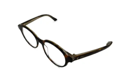 DIOR Irregular Shape Eyeglass Frames Women's Brown