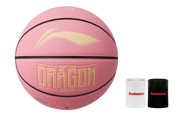 Li Ning Pu Basketball Professional Pink Size 6 Competition