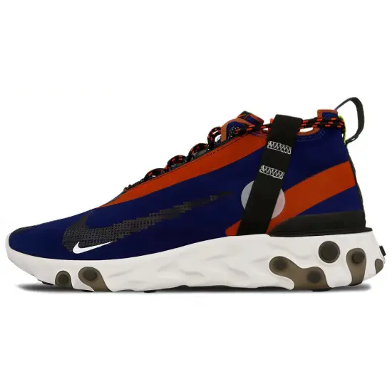 Nike React Runner Mid Wr Ispa Blue Void Team Orange