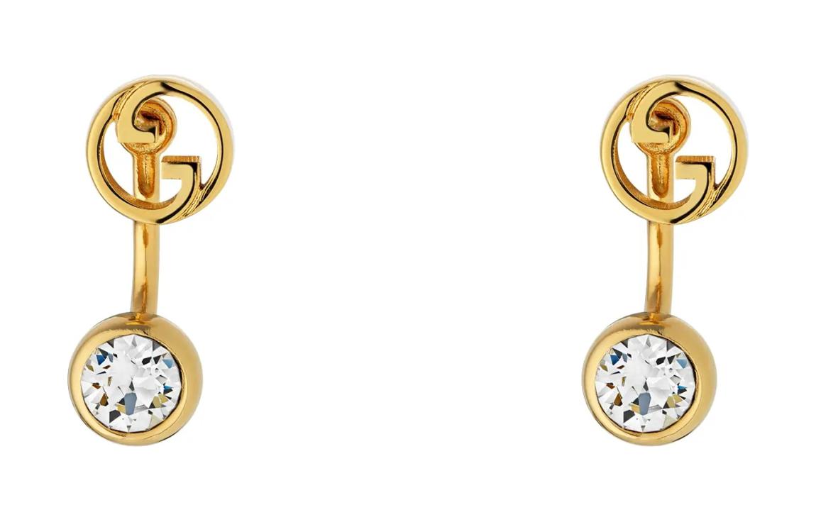 Серьги Gucci Blondie Logo (золотые)