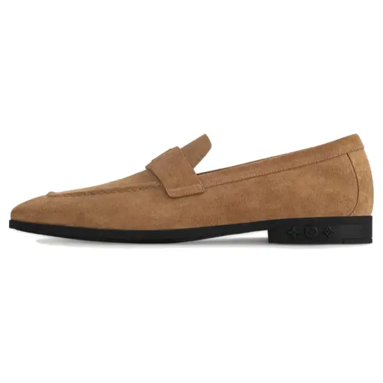 LOUIS VUITTON Glove Loafers Men Brown