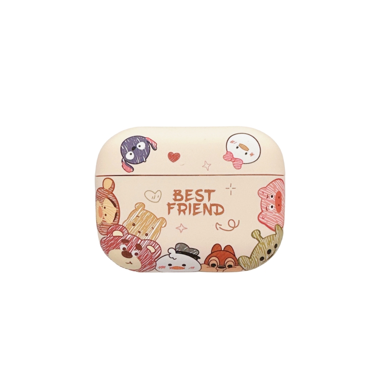 Baohuguang is suitable for AirPods pro2/1/2nd generation/3/pro TPU, cute, simple, anti-fall, colorful Q version, all-inclusive, feels super good, earphone case