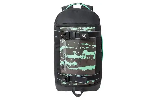 Anta Polyester Mountaineering Bag Backpack Unisex Black & Green