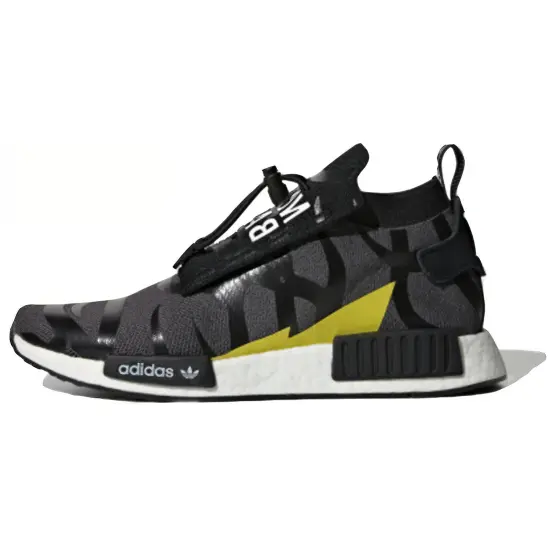 A Bathing Ape X Neighborhood X Adidas Originals NMD_TS1 Lifestyle Shoes Unisex Low-top Black/Yellow/White