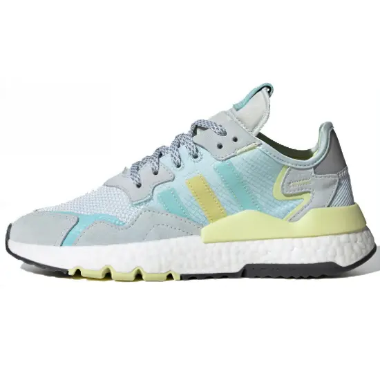 Adidas Originals Nite Jogger Lifestyle Shoes Women's Low-top Grey/blue/yellow