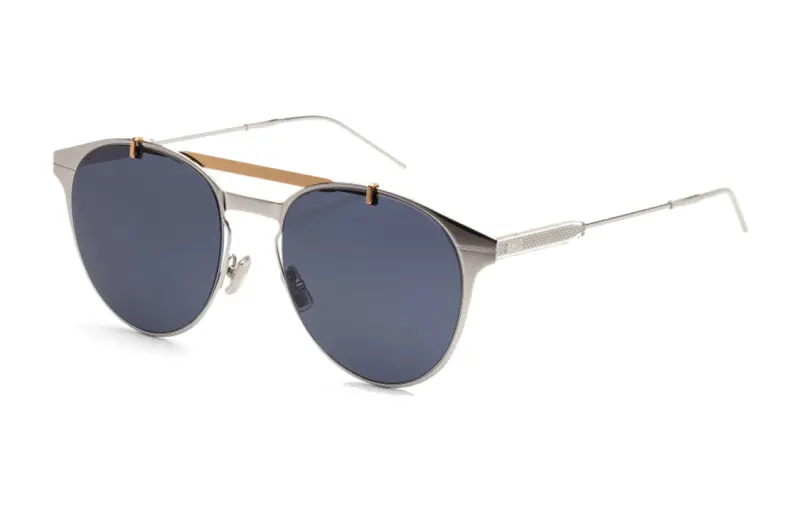 DIOR Metal Aviator Sunglasses Women's Silver