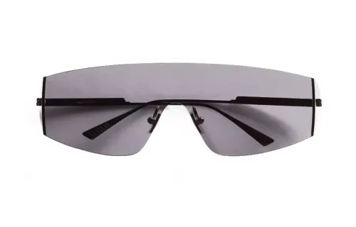 Bottega Veneta Metal Irregular Shape Sunglasses Women's Black