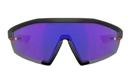 PRADA Irregular Shape Sunglasses Unisex Black