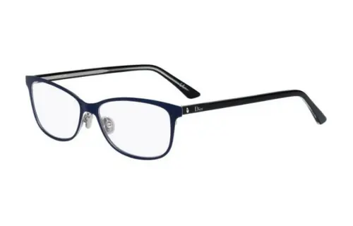 DIOR Metal Rectangular Eyeglass Frames Women's Blue