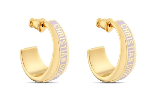 DIOR Metal, Lacquered Earrings Women's Gold