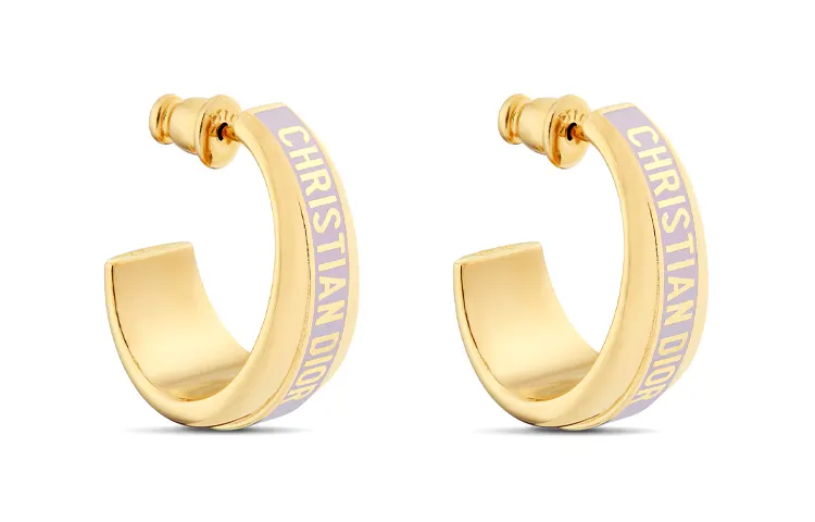 DIOR Metal, Lacquered Earrings Women's Gold