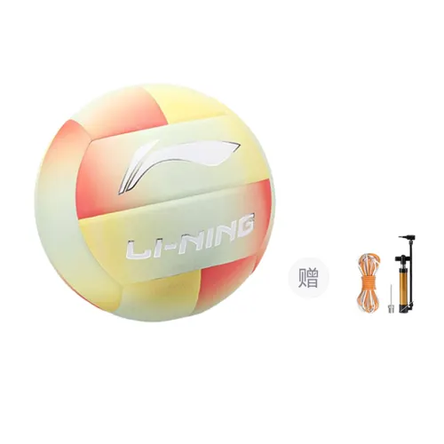 LiNing PU No. 5 Volleyball Soft Skin Lightweight Men and Women Similar Yellow/Red