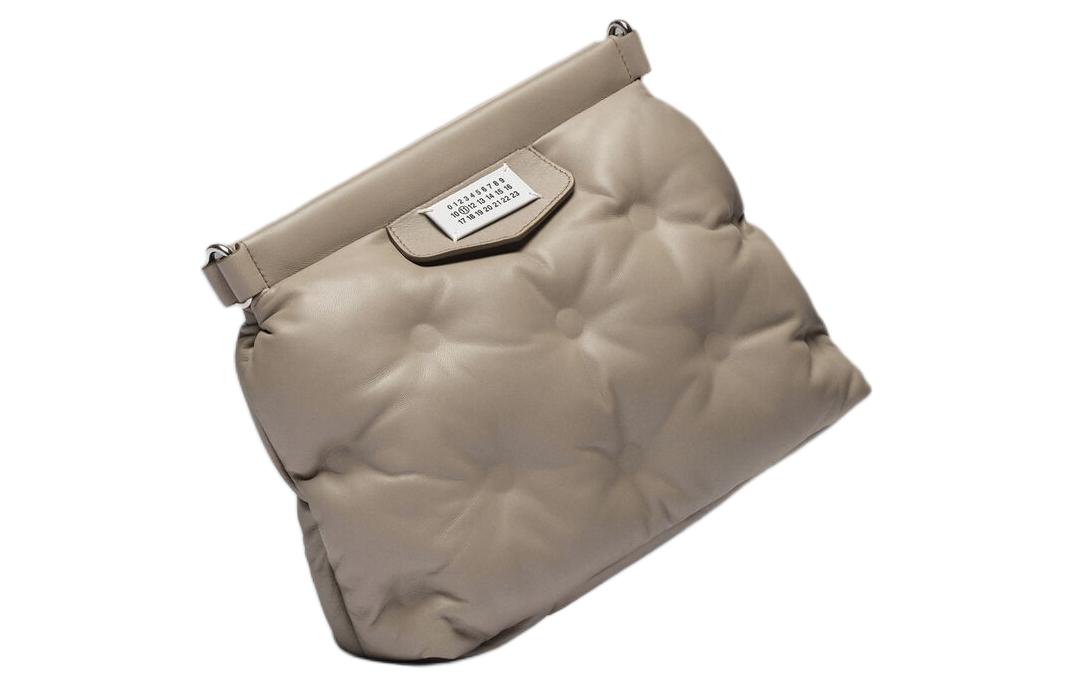 Maison Margiela Glam Slam Full Grain Nappa Leather Crossbody Bag, Shoulder Bag Women's Natural