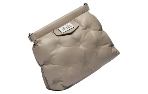 Maison Margiela Glam Slam Full Grain Nappa Leather Crossbody Bag, Shoulder Bag Women's Natural