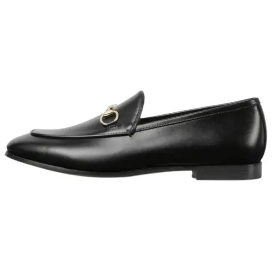 GUCCI Jordaan Leather Loafers