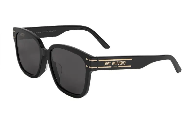 DIOR Acetate Square Sunglasses Women's Black