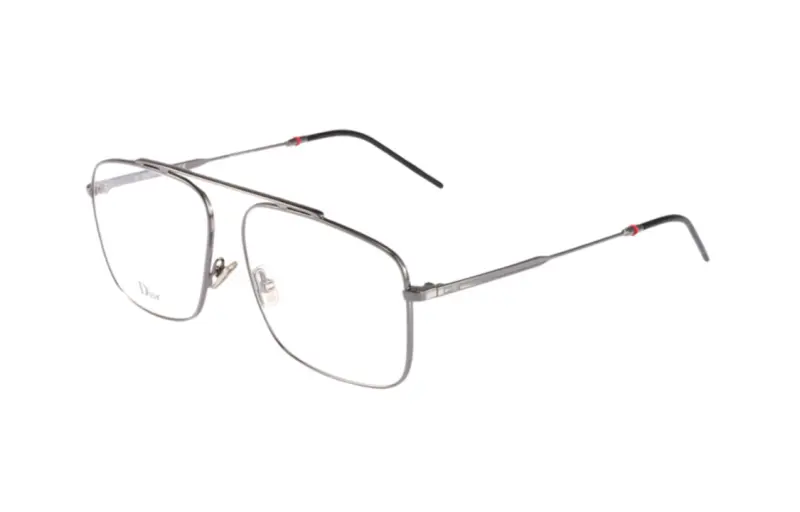 DIOR Metal Irregular Shape Eyeglass Frames Men's