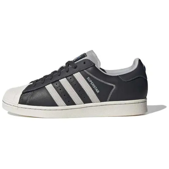 Adidas Superstar 'Carbon Grey Contrast Stitch'
