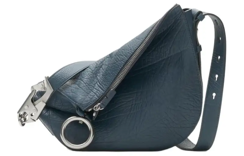 Burberry Knight Calfskin Crossbody Bag, Shoulder Bag Women's Lake Blue