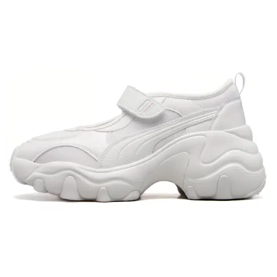 PUMA Cushioning Anti Slip Wear Resistant Breathability Low Top Casual Shoes Women's White