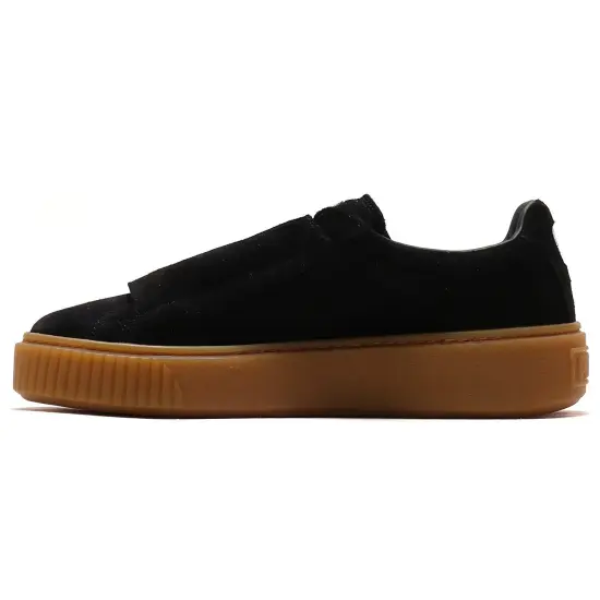 PUMA Platform Skateboarding Shoes Women's Low-top Black