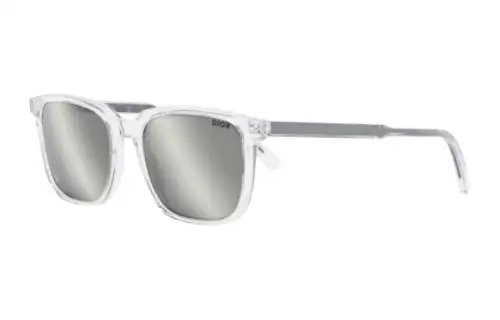 DIOR Square Sunglasses Unisex Transparent