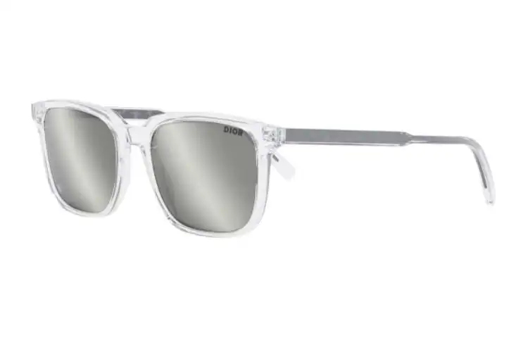DIOR Square Sunglasses Unisex Transparent