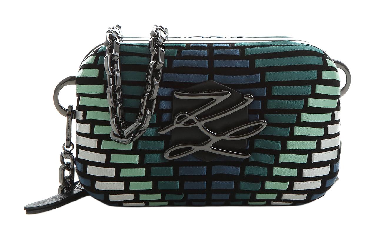 KARL LAGERFELD / Karl Lagerfeld Jeans Polyurethane Shoulder Bag, Crossbody Bag Women's Green