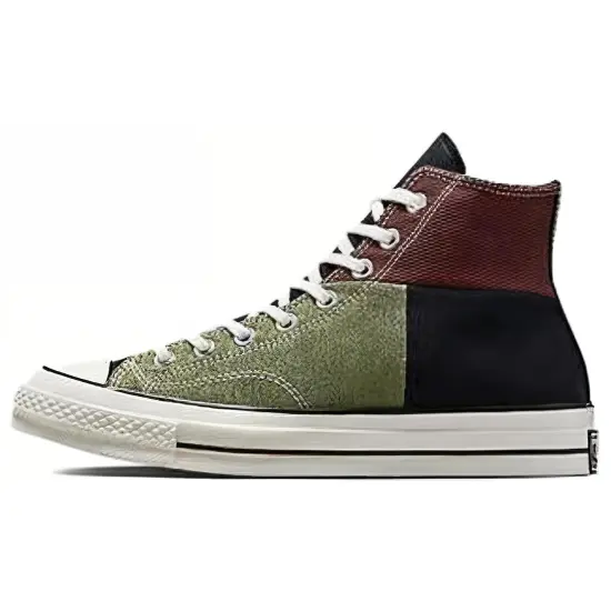 Chuck 70 Converse High 'Crafted Patchwork - Trolled Green Earth Brown'