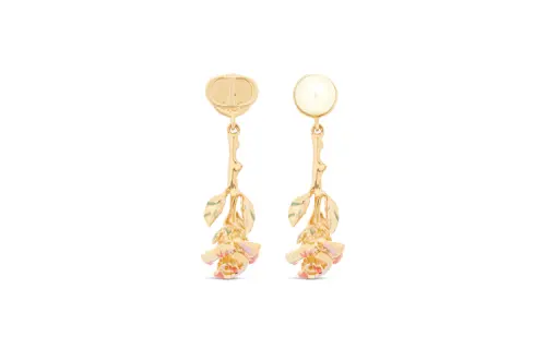 DIOR Metal Earrings Women's Gold