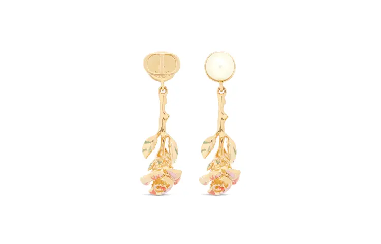 DIOR Metal Earrings Women's Gold