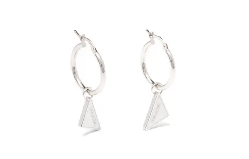 PRADA Earrings Women's Silver